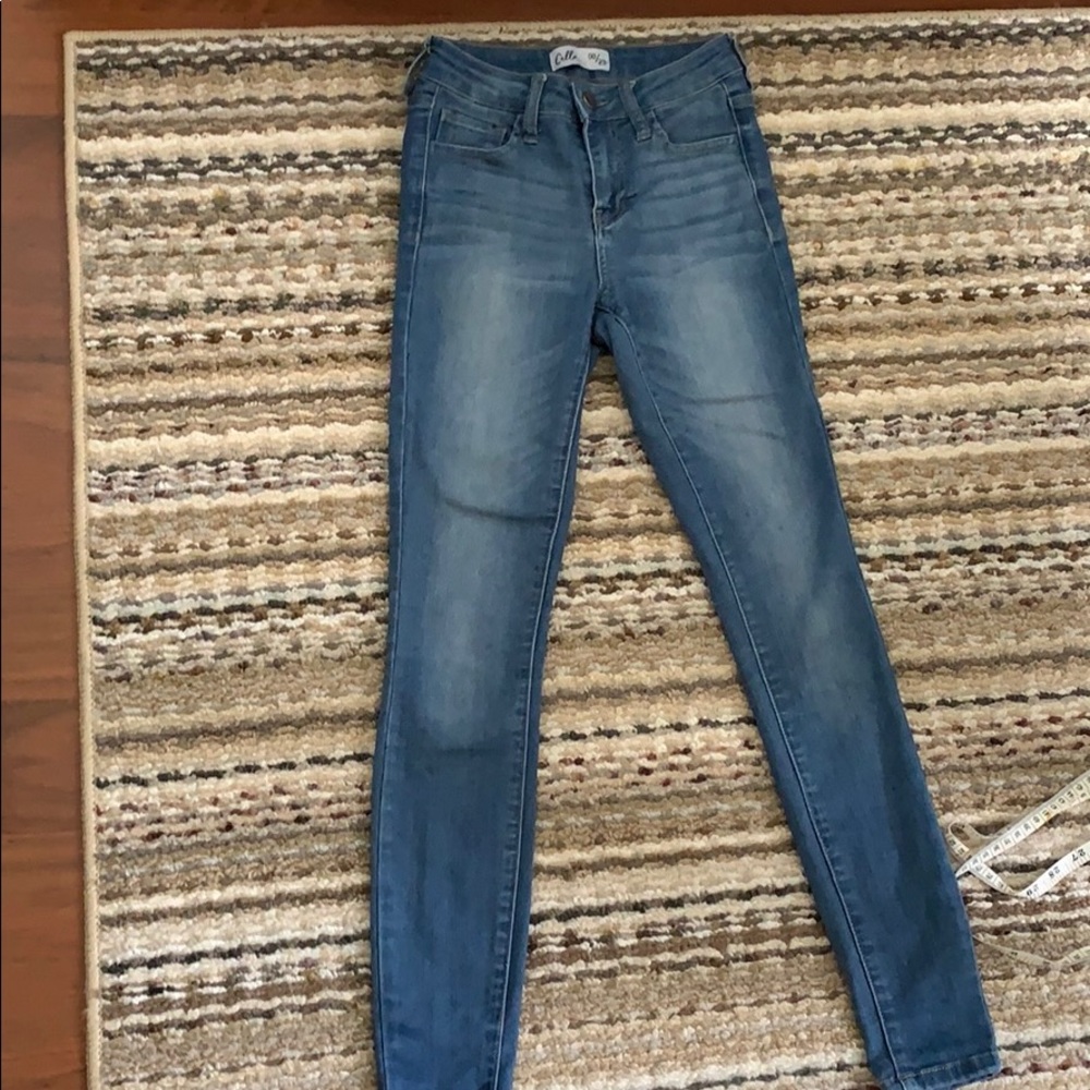 Blue washed jeans